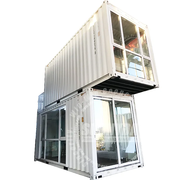 Conteneur d'expédition de soudage de conception moderne préfabriqué en paquet plat Housef pour la vie/bureau/hébergement/magasin/restaurant (SU
